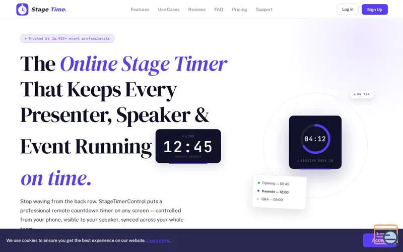 Screenshot of StageTimerControl