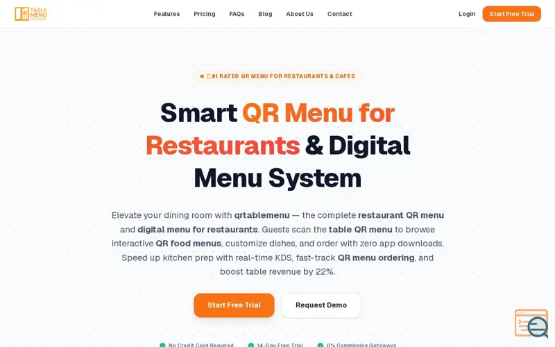 Screenshot of TableMenu.in | Smart Restaurant QR Menu & Order Management Platform