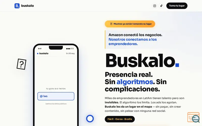 Screenshot of Buskalo