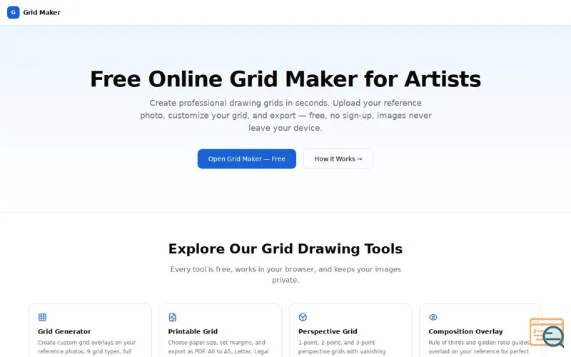 Screenshot of Grid Maker 