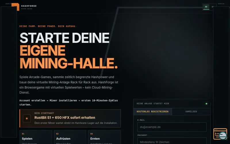 Screenshot of HashForge
