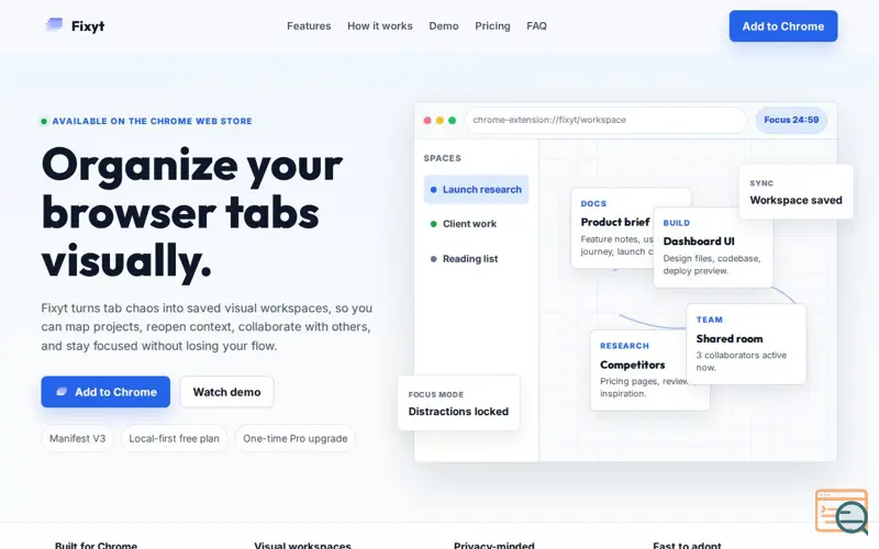 Screenshot of fixyt