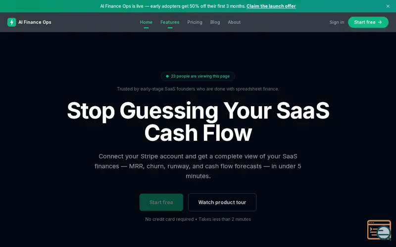 Screenshot of AI Finance Ops