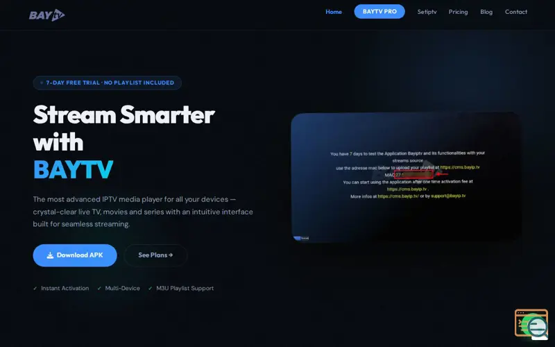 Screenshot of BAYTV