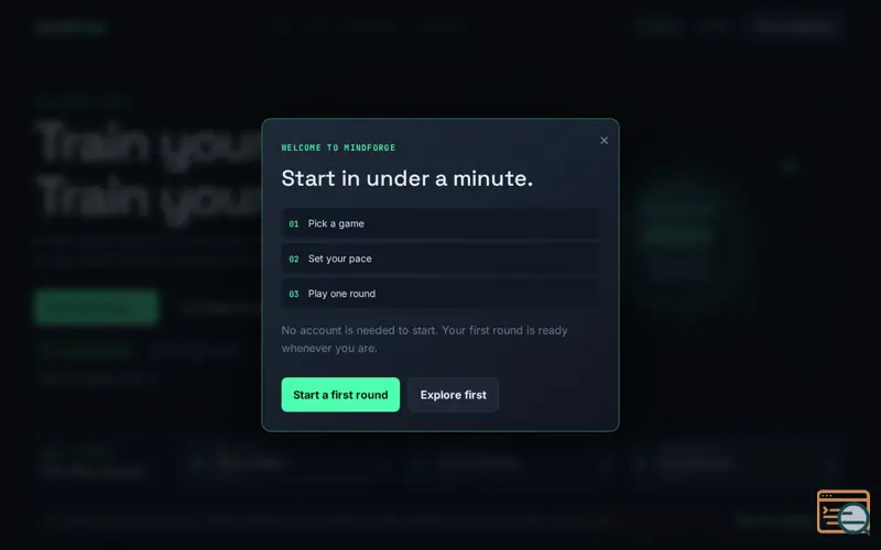 Screenshot of MindForge