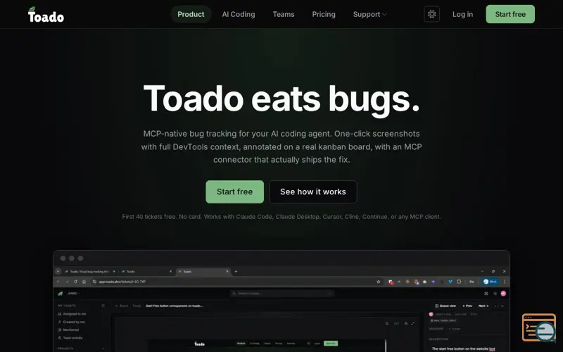 Screenshot of Toado