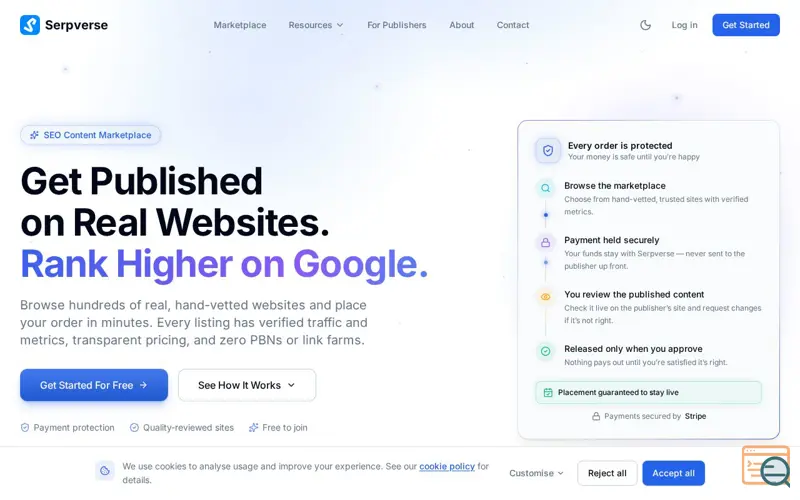 Screenshot of Serpverse