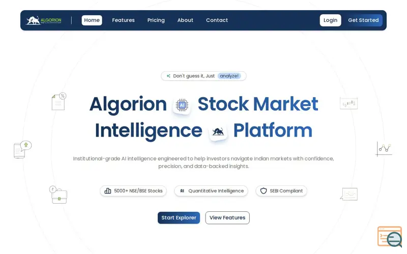 Screenshot of Algorion AI
