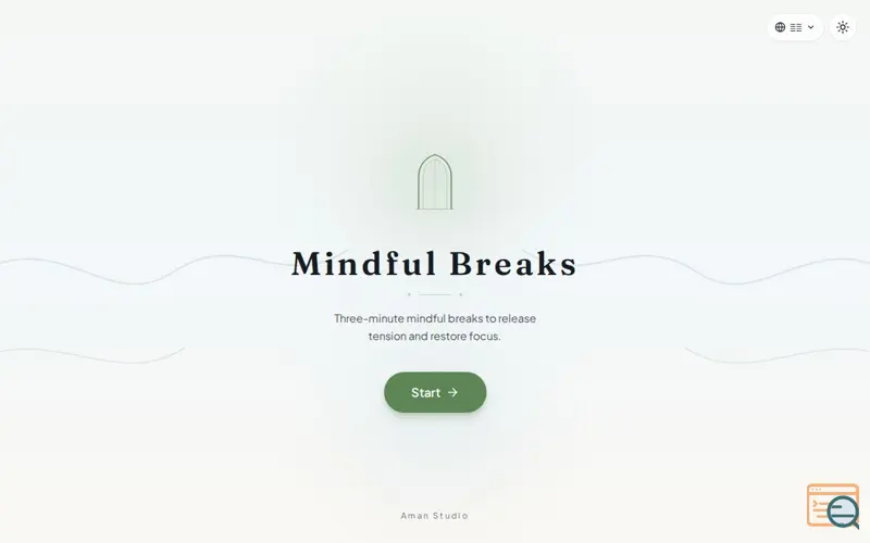 Screenshot of Mindful Breaks