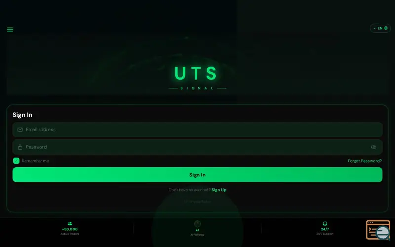 Screenshot of UTS Signal