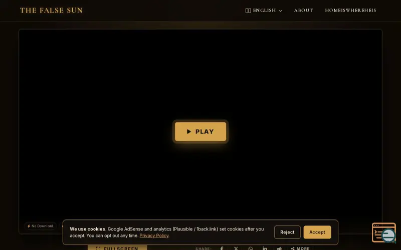 Screenshot of The False Sun