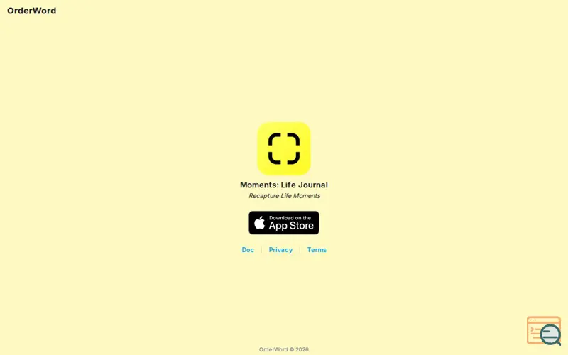 Screenshot of Moments