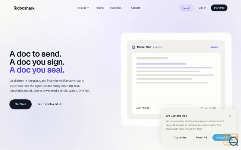 Screenshot of Docshark