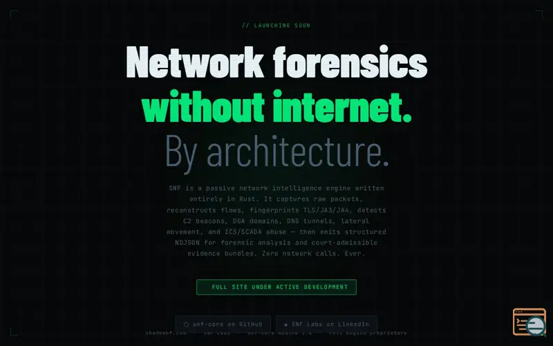 Screenshot of SNF 