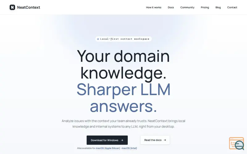 Screenshot of Neatcontext