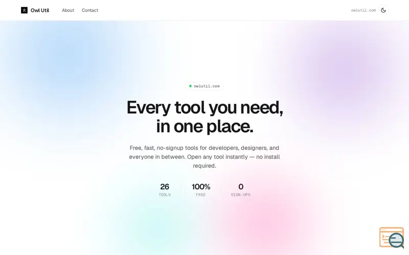 Screenshot of Owl Util