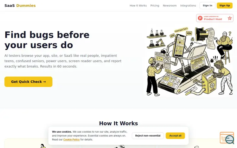 Screenshot of SaaS Dummies