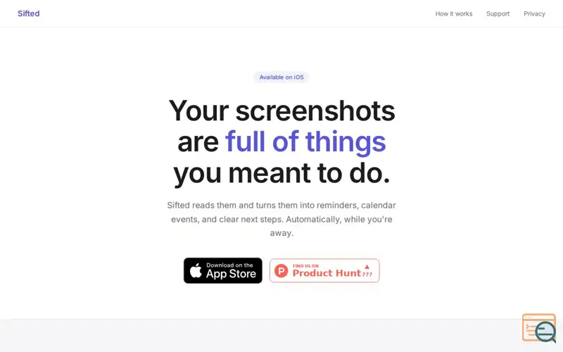 Screenshot of Sifted — Screenshots, handled.