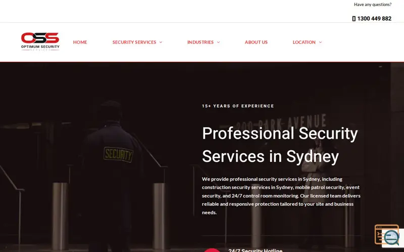 Screenshot of PatrolSecurity-Optimum Security Services