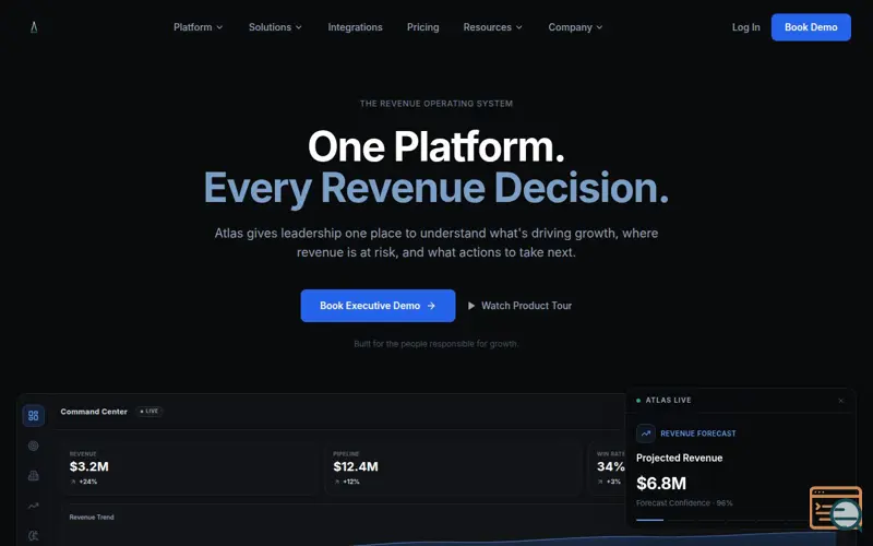 Screenshot of Atlas Revenue 