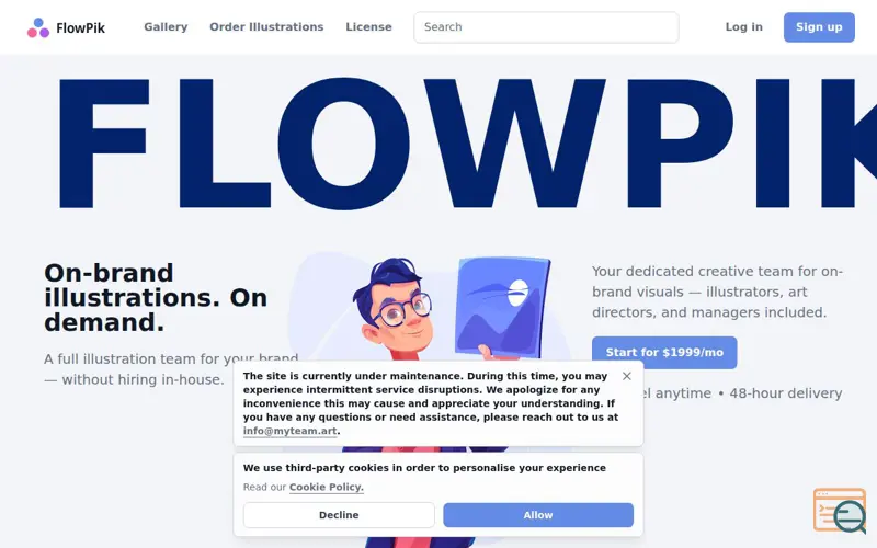 Screenshot of FlowPik