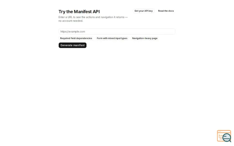Screenshot of Manifest