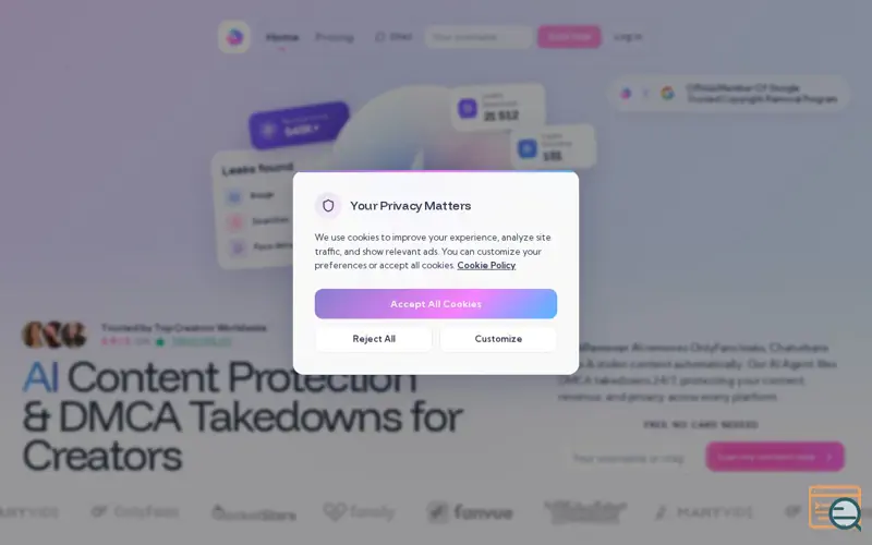 Screenshot of LeakRemover