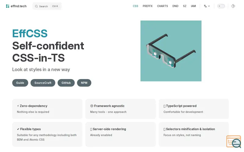 Screenshot of EffCSS