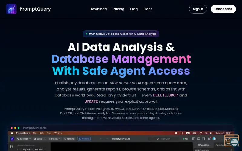 Screenshot of PromptQuery