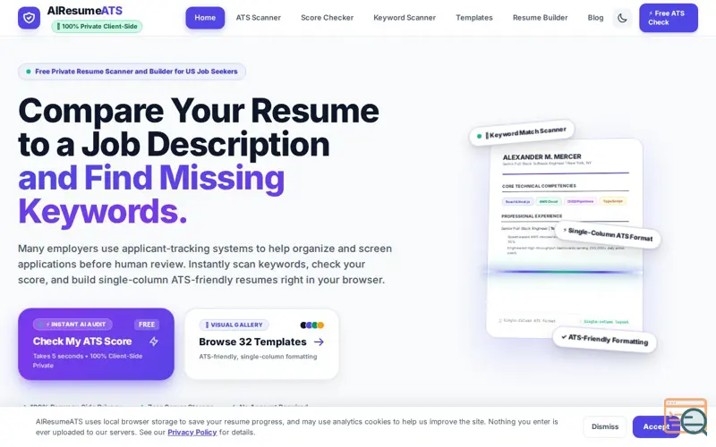Screenshot of AIResumeATS