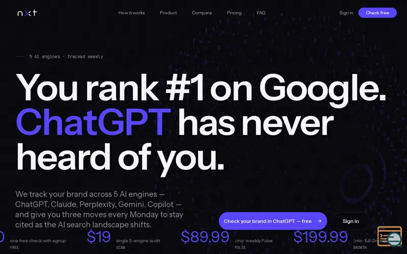Screenshot of NxtLure