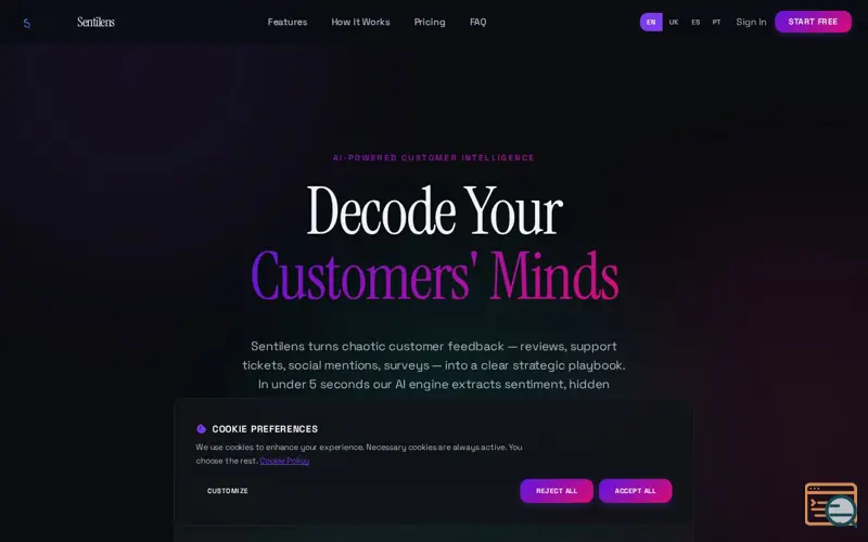Screenshot of Turn customer reviews into 