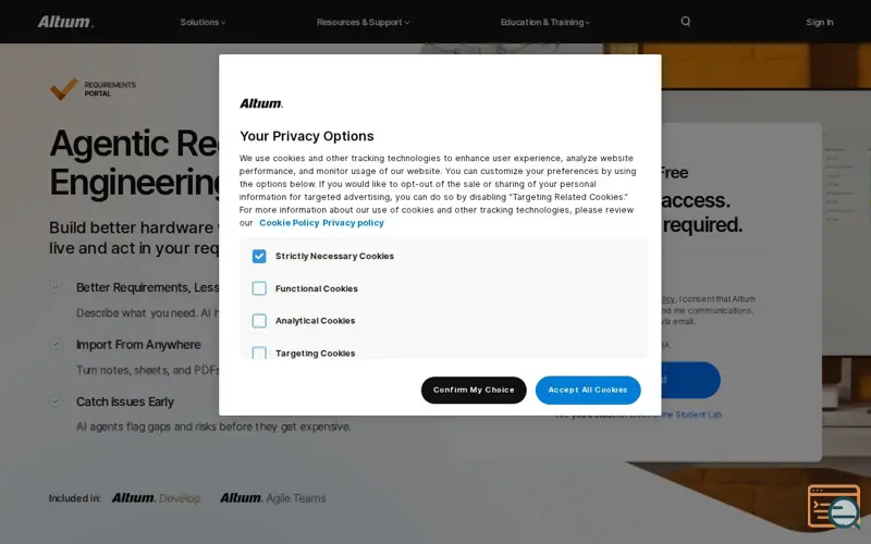 Screenshot of Agentic Requirements Engineering