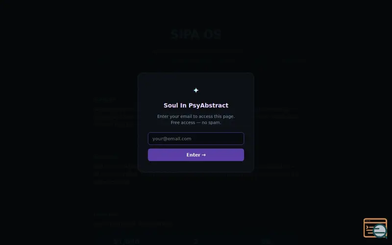 Screenshot of SIPA OS