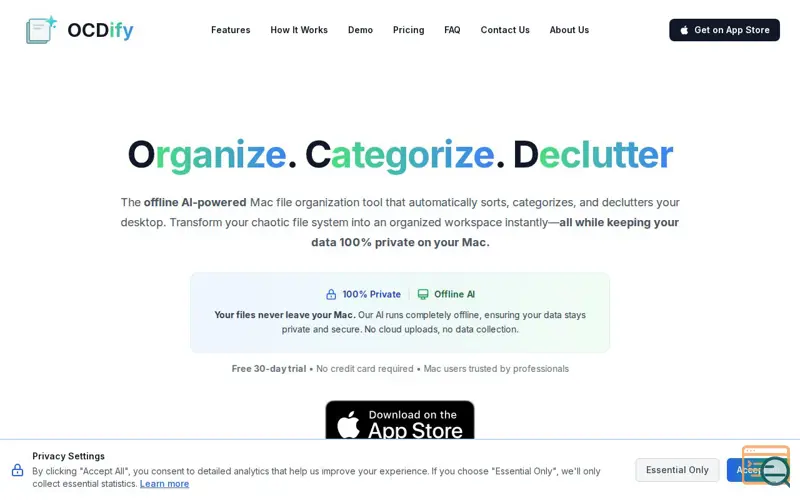 Screenshot of Ocdify