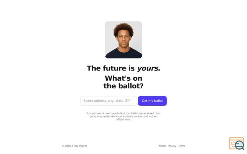 Screenshot of Vote — know your ballot