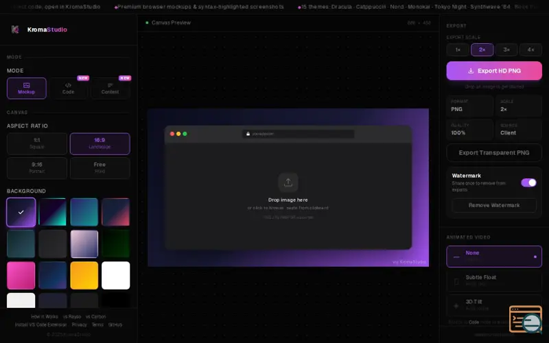 Screenshot of KromaStudio