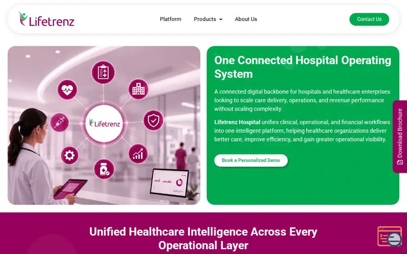 Screenshot of Hospital Management Software