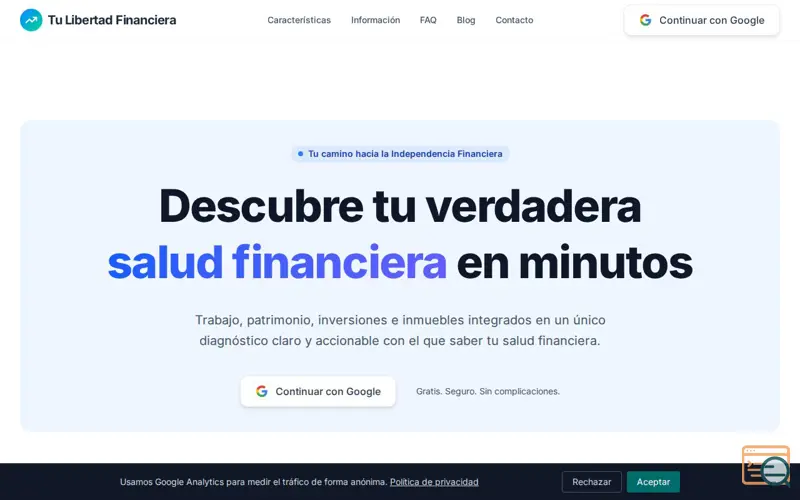 Screenshot of Tu Libertad Financiera