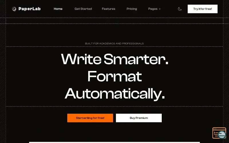 Screenshot of Paper Lab