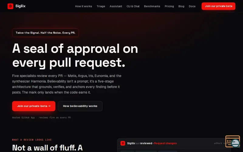 Screenshot of Sigilix