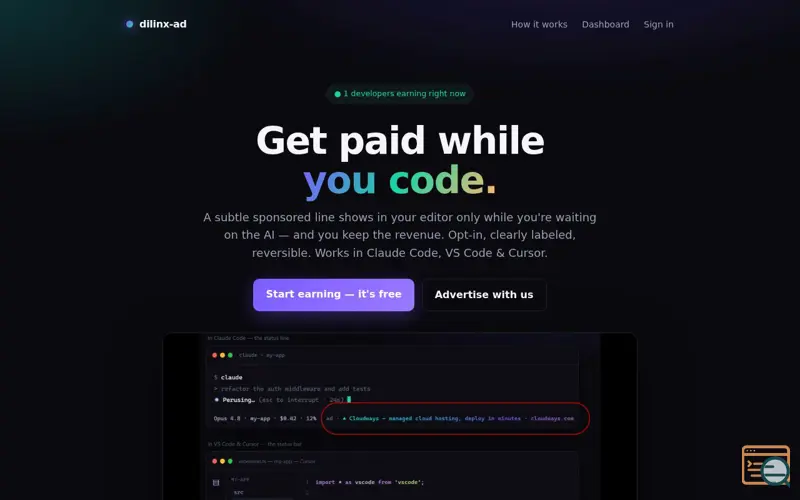 Screenshot of dilinx-ad