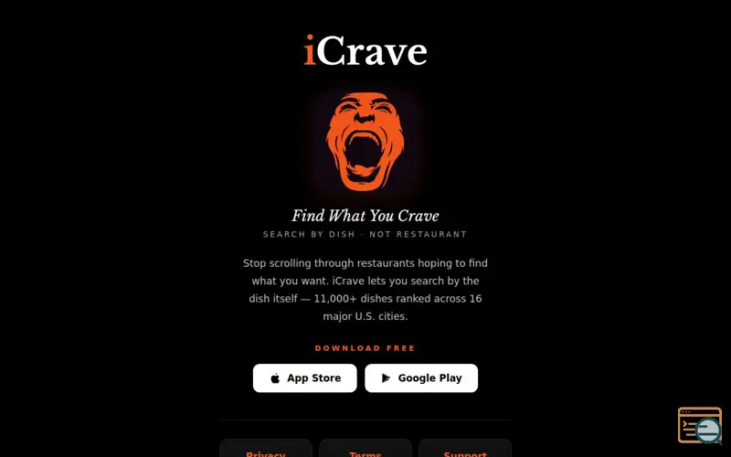 Screenshot of iCrave