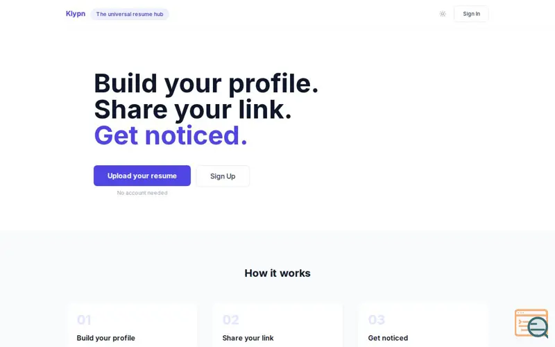 Screenshot of Klypn