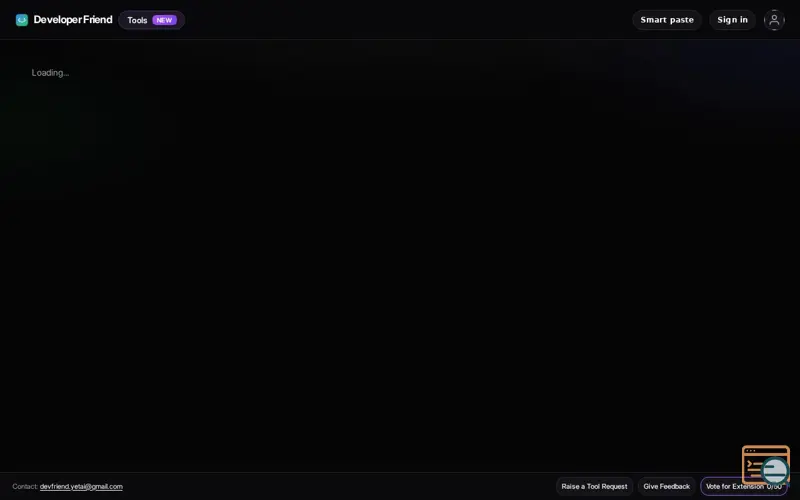 Screenshot of Developer Friend