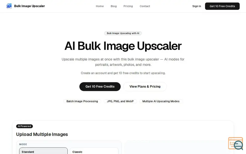 Screenshot of Bulk Image Upscaler