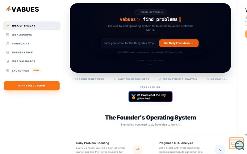Screenshot of Vabues