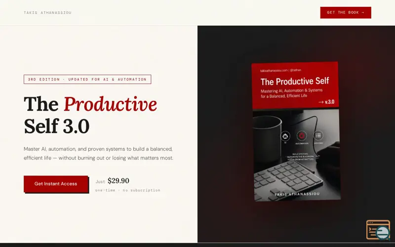 Screenshot of The Productive Self 3.0