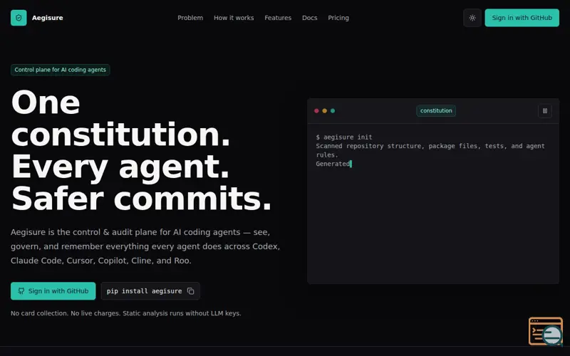 Screenshot of Aegisure