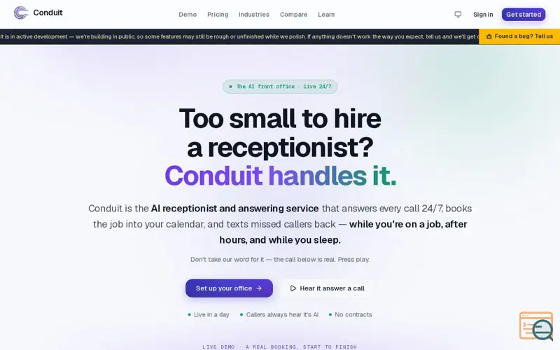 Screenshot of Conduit